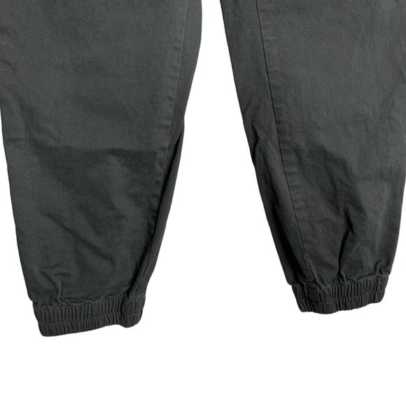 A Essentials Straight Fit Jogger Pants S Black Elastic Drawstring Pockets - Picture 5 of 8